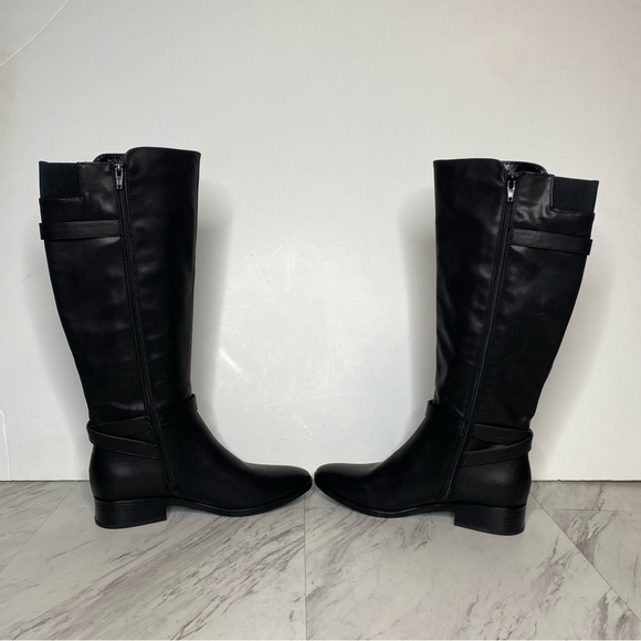 New! Naturalizer Sahara Black Faux Leather Tall Boot 8M - Picture 5 of 15